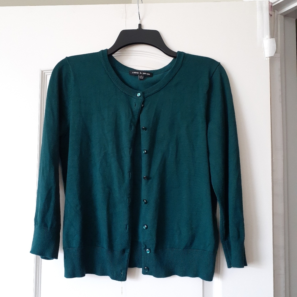 Teal Knit Cardigan